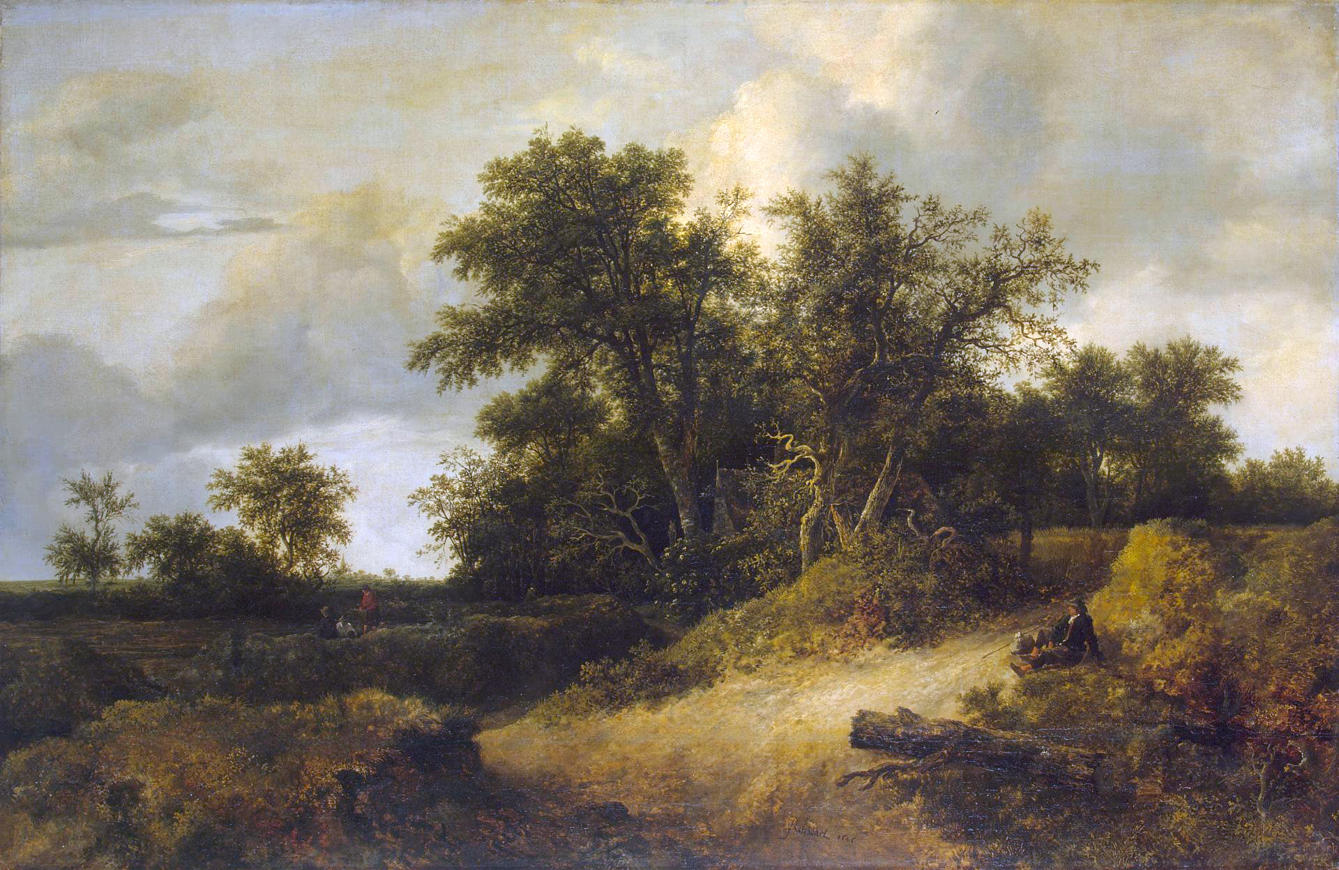 Jacob van Ruisdael, Peasant Cottage in a Landscape