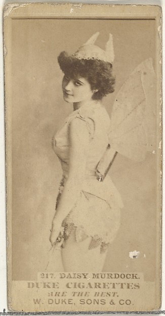 W. Duke, Sons & Co., Card Number 217, Daisy Murdoch, from the Actors and Actresses series (N145-7) issued by Duke Sons & Co. to promote Duke Cigarettes