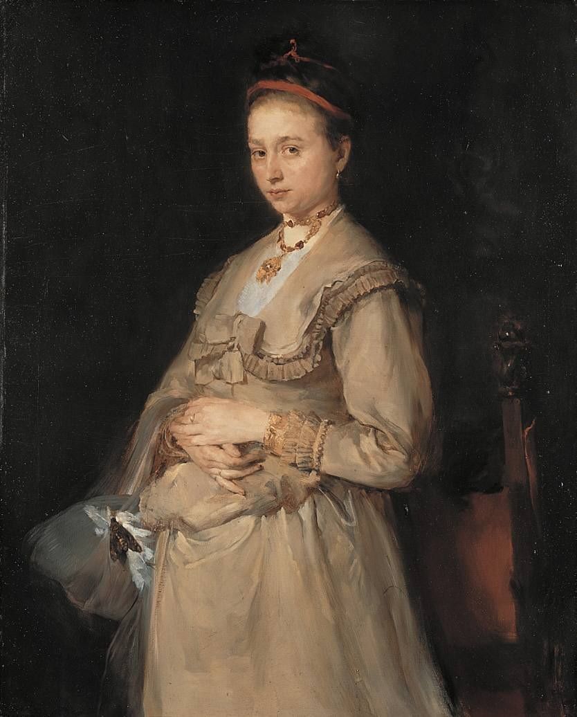 Wilhelm Leibl, Portrait of Mrs Gedon