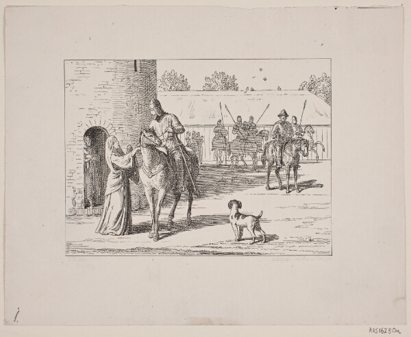 Constantin Hansen, Illustration til Svend Grundtvig, "Marsk Stig: Dansk Folkevise Fra 13de Aarhundrede", 1861
