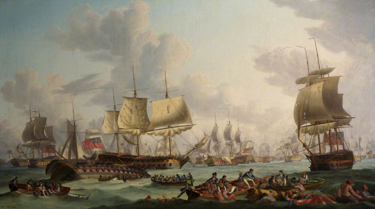 Robert Dodd, The Battle of the First of June, 1794