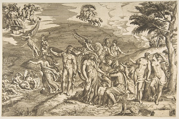 Giulio Bonasone, The Judgment of Paris