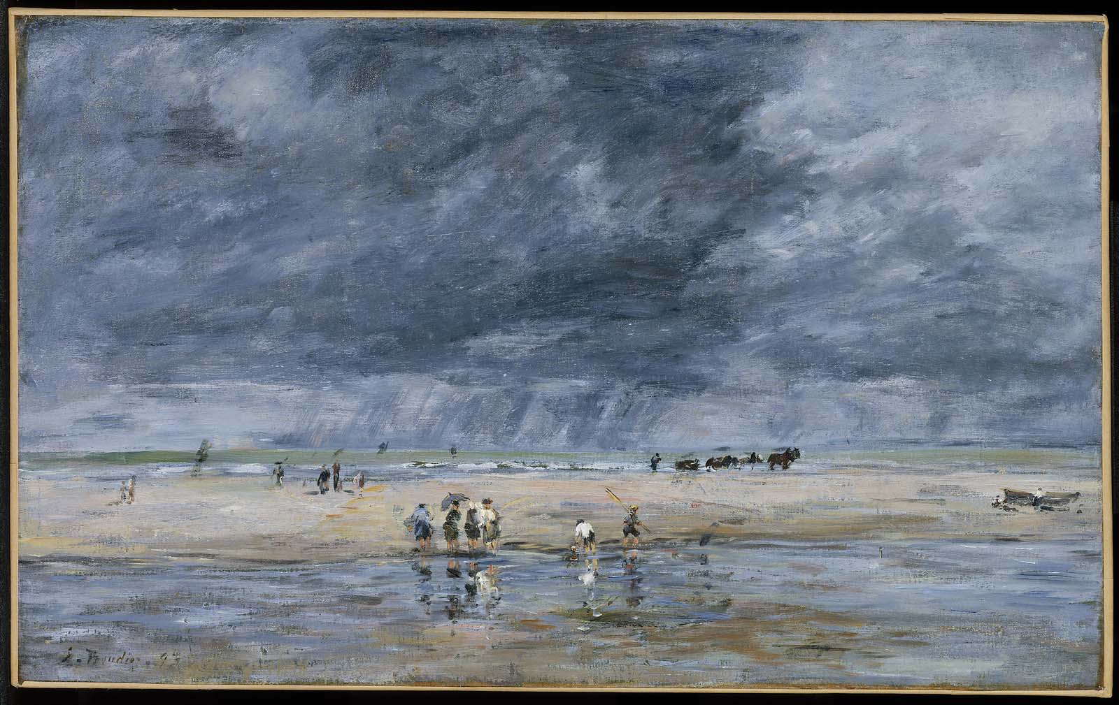 Eugène Louis Boudin, Figures on the Beach