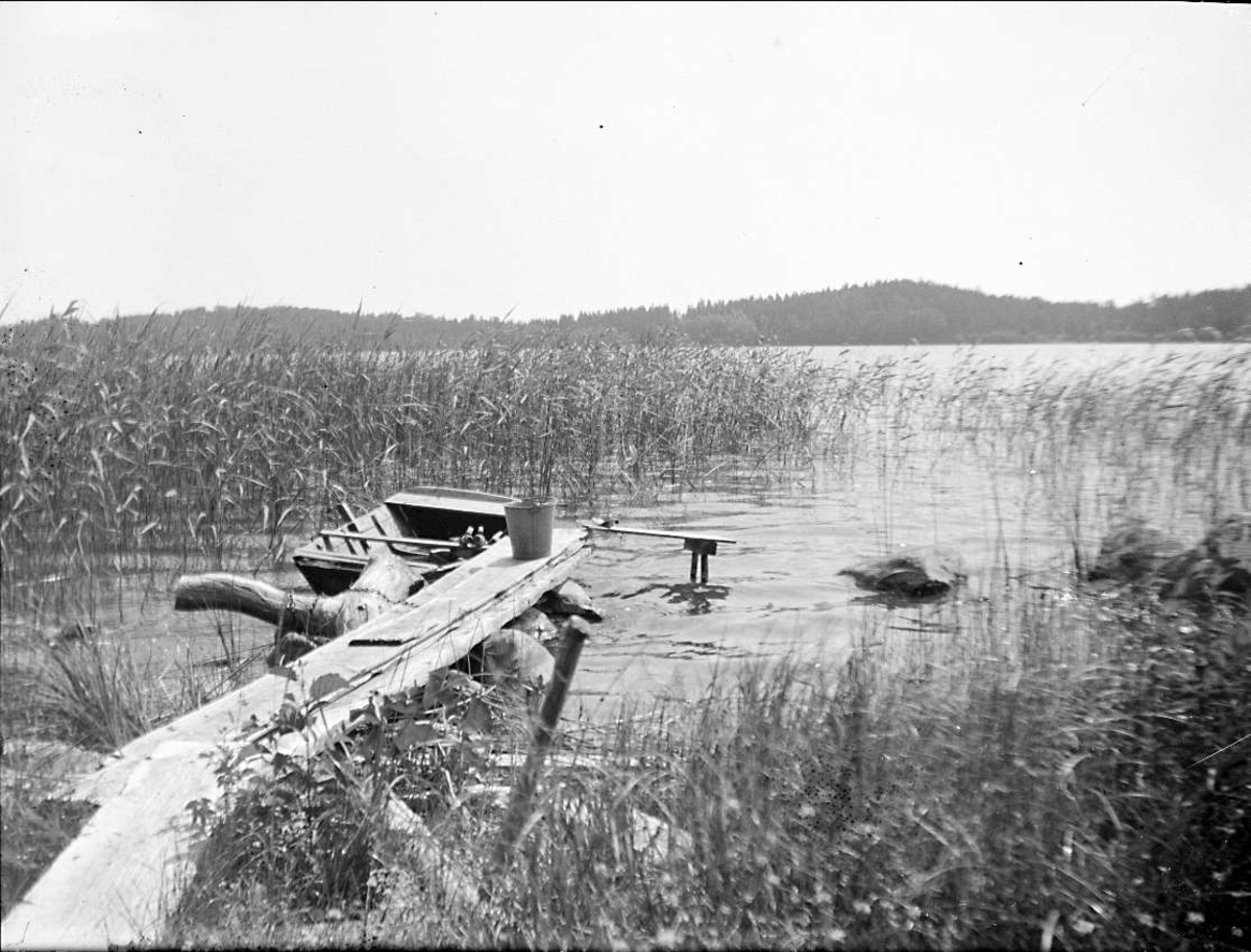 August Fredrik Schagerström, Gillfjärden vid Ängsbyle, Roslags-Bro socken, Uppland i juli 1927