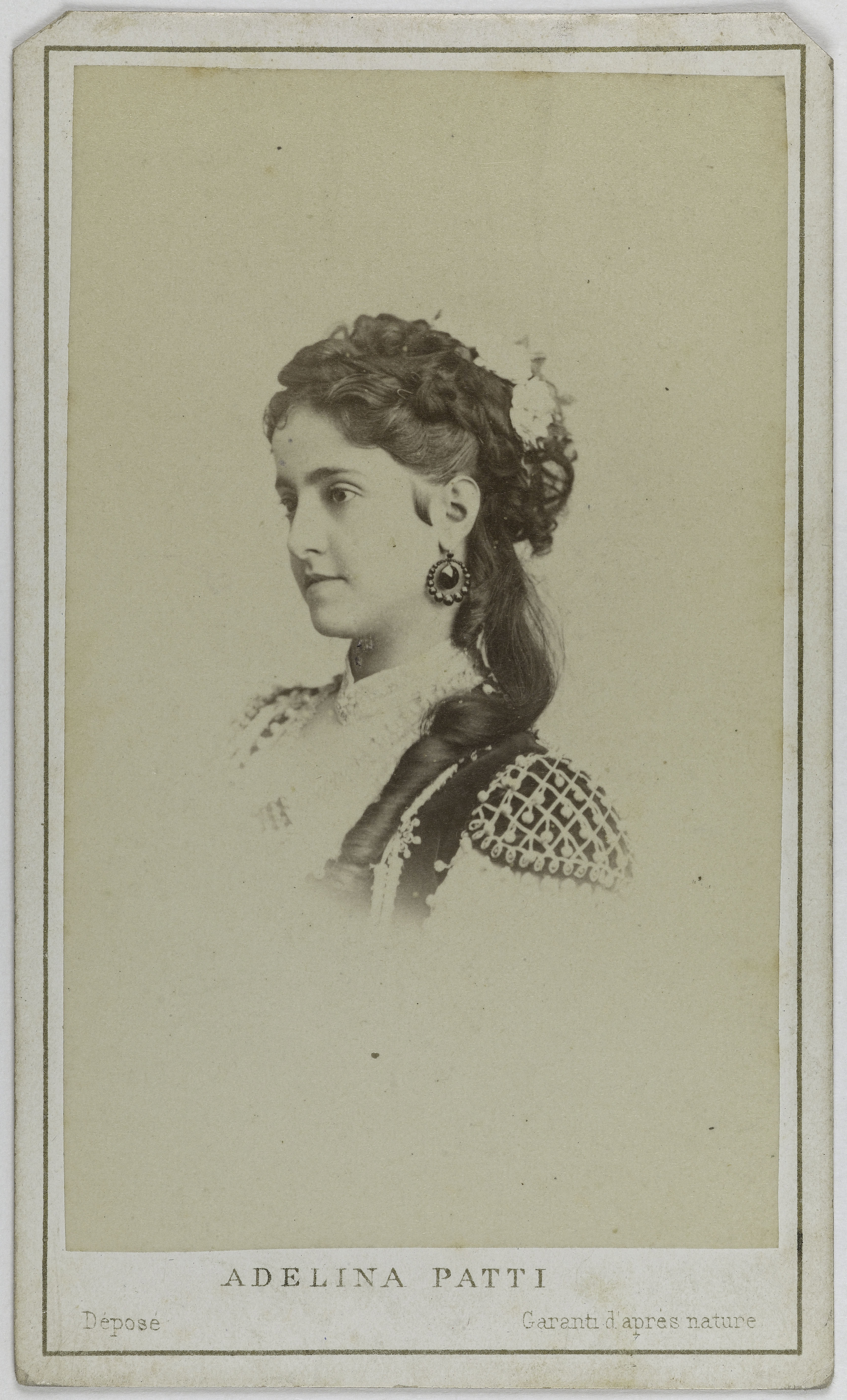 Charles Reutlinger, Portrait de Patti Adelina, (Adela-Juana-Maria, dite), (1843-1919), (chanteuse lyrique)