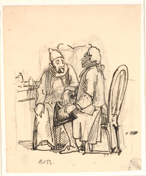Abraham van Diepenbeeck, Den hellige Augustine?, hvis klæder bliver revet i af en putto