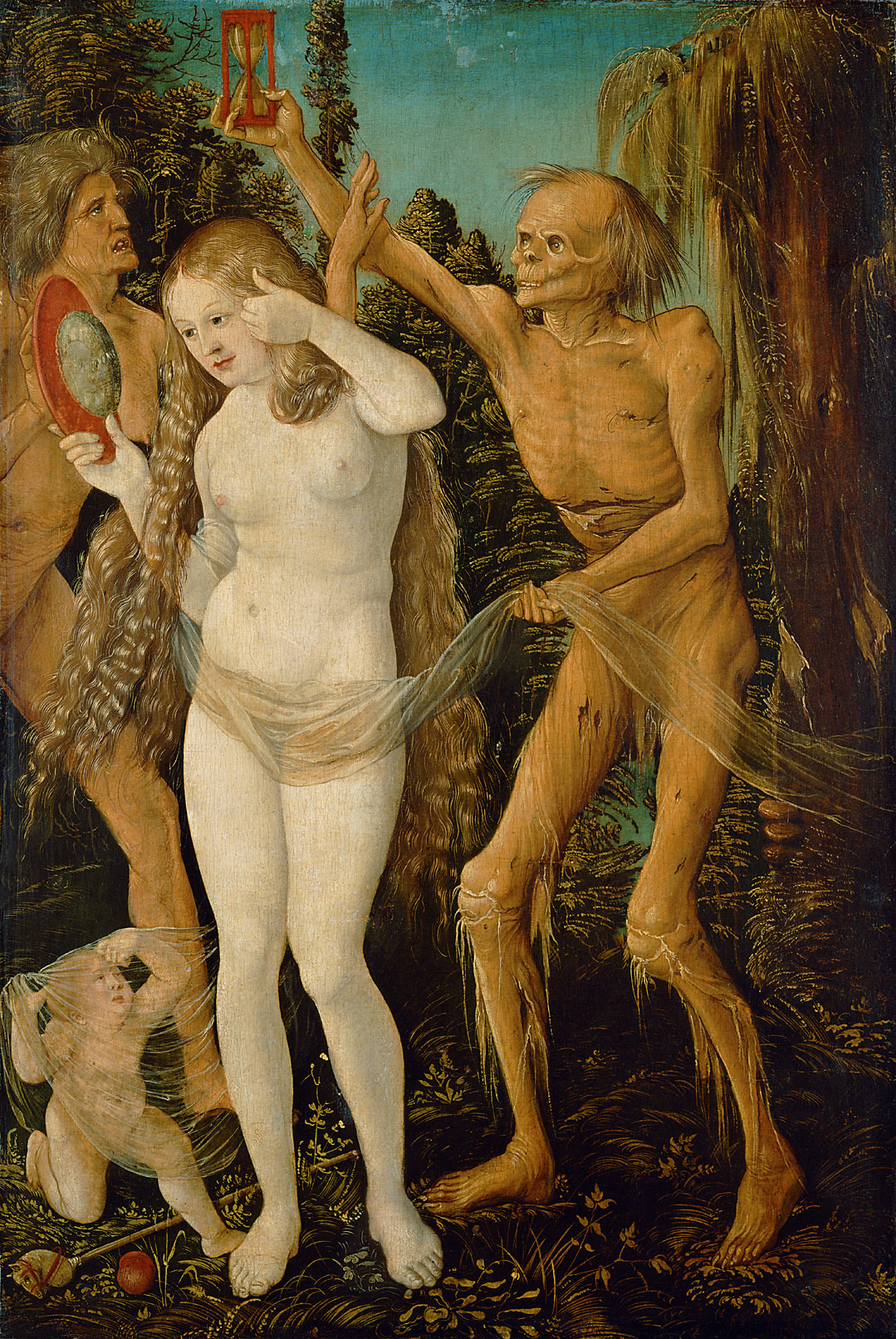 Hans Baldung Grien, The three ages and death