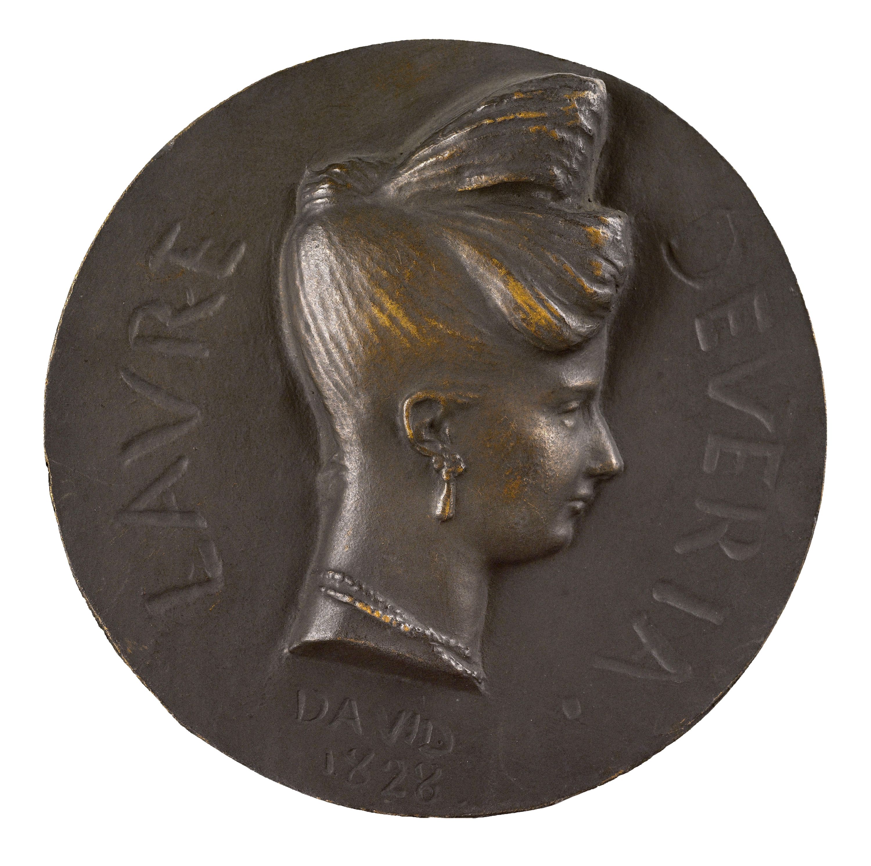 David d'Angers, Portrait de Laure Dévéria, sœur d'Eugène Dévéria