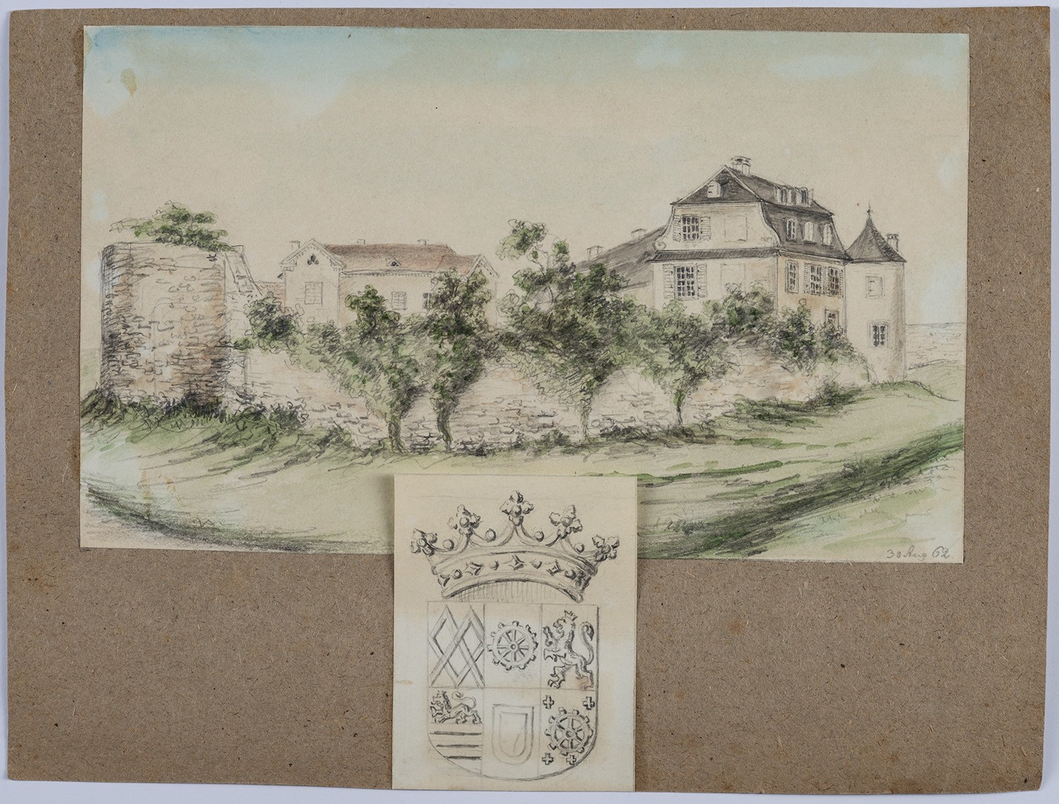 Rudolf Lutter, Broich (Stadt Mülheim an der Ruhr): Burgruine und Schloss