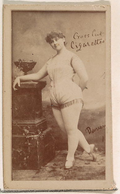 W. Duke, Sons & Co., Davenport, from the Actors and Actresses series (N145-1) issued by Duke Sons & Co. to promote Cross Cut Cigarettes