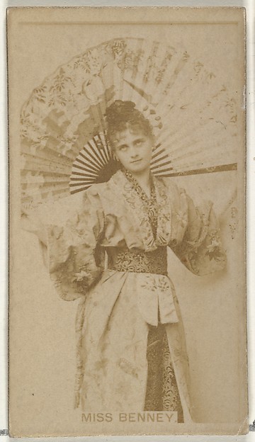 W. Duke, Sons & Co., Miss Benney, from the Actors and Actresses series (N145-8) issued by Duke Sons & Co. to promote Duke Cigarettes