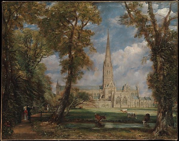 John Constable, Salisbury Cathedral from the Bishop's Grounds