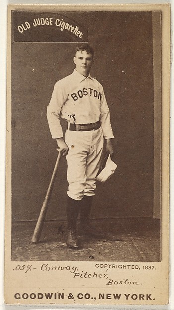 Goodwin & Company, Conway, Pitcher, Boston, from the Old Judge series (N172) for Old Judge Cigarettes