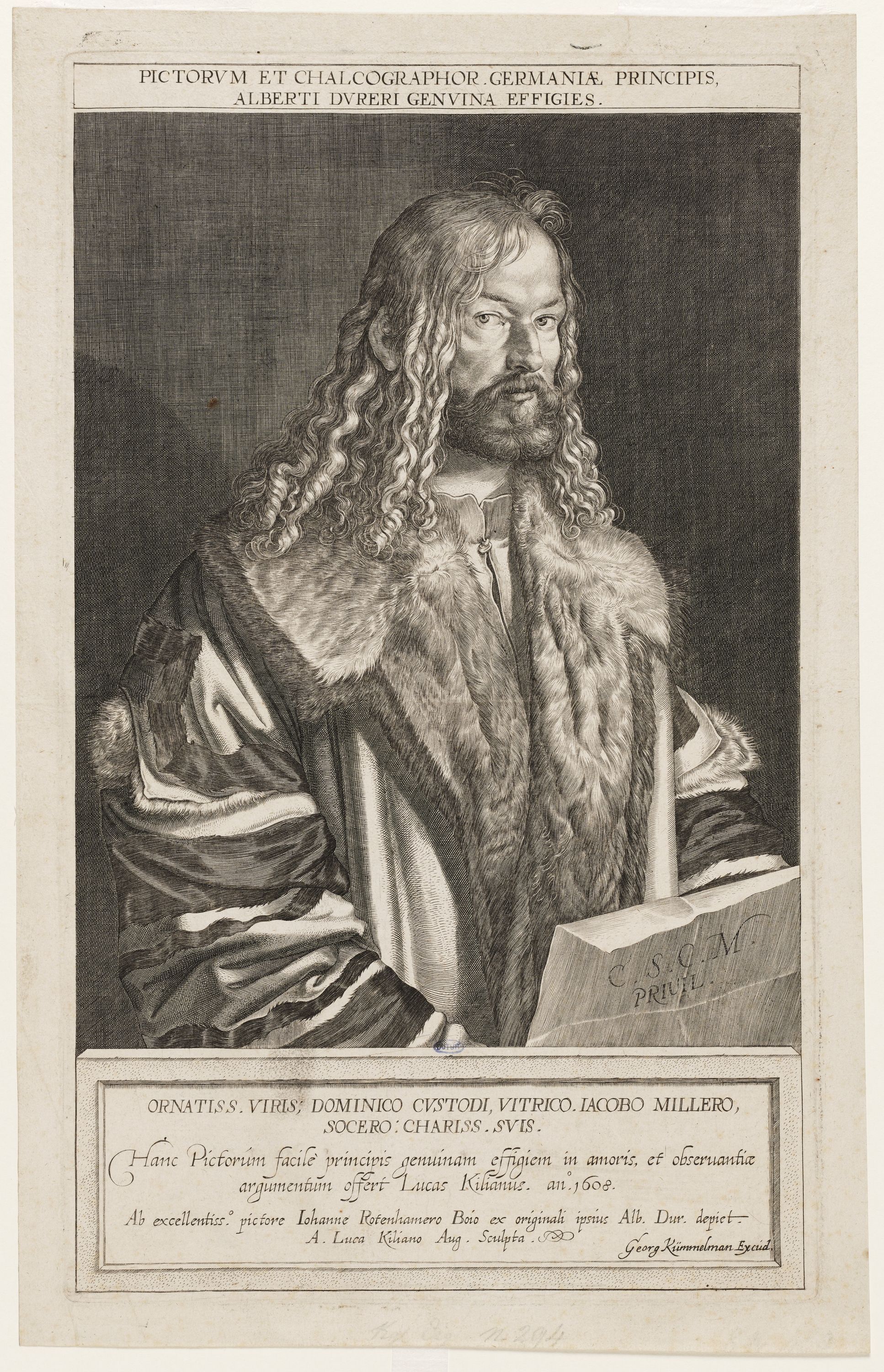Lukas Kilian, Portrait de Dürer