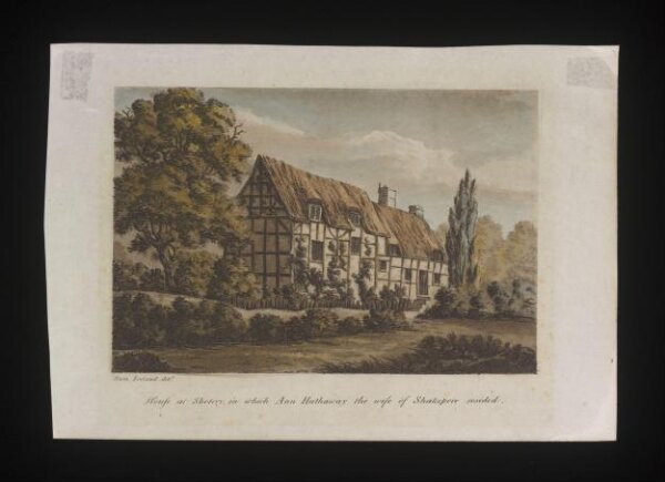 Unknown, House at Shotery, in which Ann Hathaway the wife of Shakspere resided