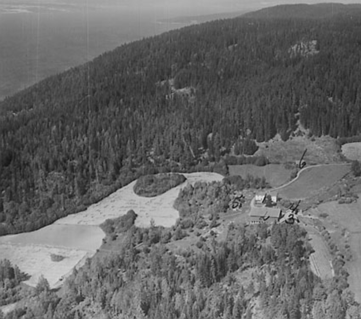Widerøes Flyveselskap A/S, SVENSKERUD GÅRD, FLYFOTO