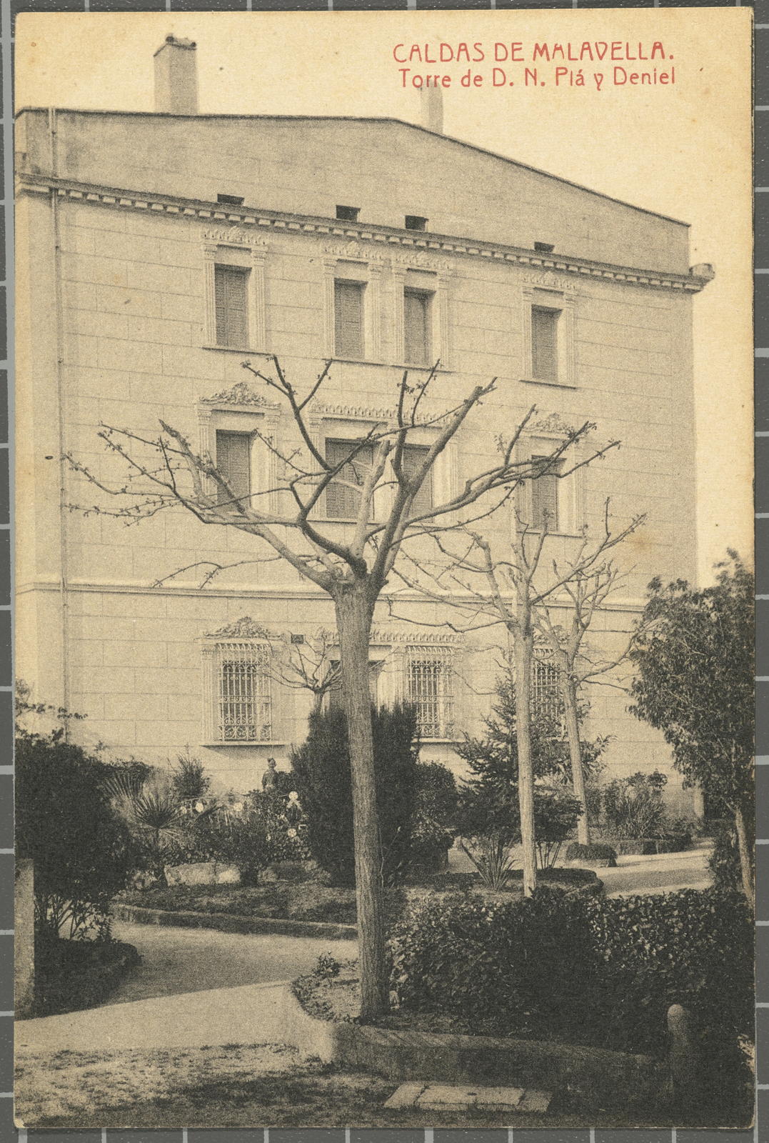 Josep Thomas Bigas, CALDAS DE MALAVELLA. Torre de D.N. Plá y Deniel