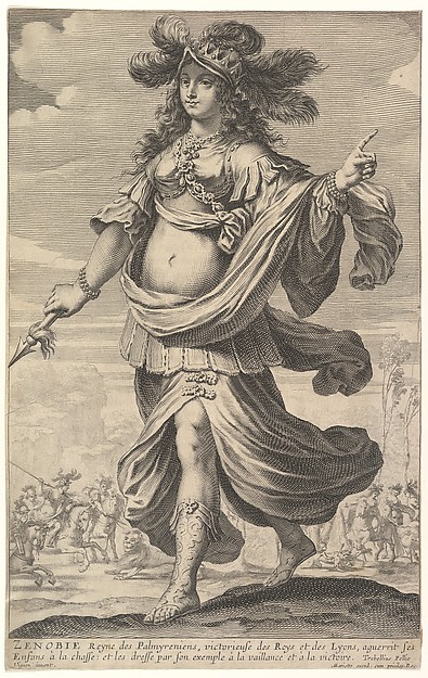 Abraham Bosse, Zenobia, from Pierre Le Moyne's "La Gallerie des femmes fortes"