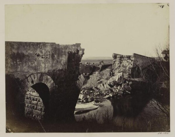 Parker, John Henry, Bridges - Pons Salarius, as destroyed in 1867, shewing the old construction.