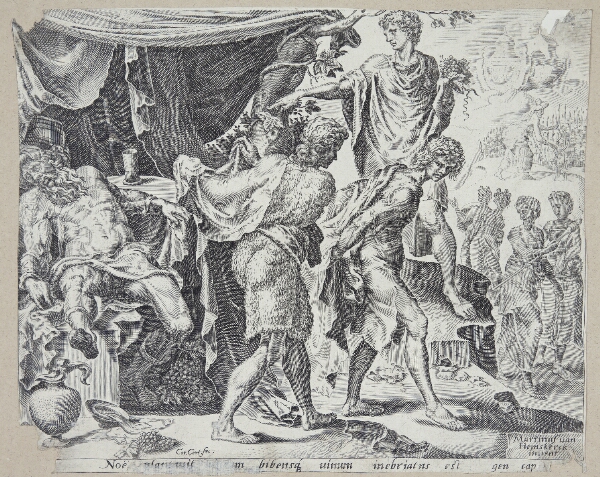 Cornelis Cort, Bespottelsen af Noa