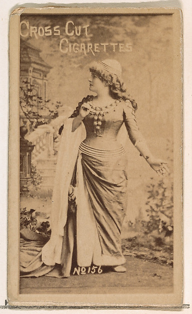 W. Duke, Sons & Co., Card Number 156, from the Actors and Actresses series (N145-1) issued by Duke Sons & Co. to promote Cross Cut Cigarettes