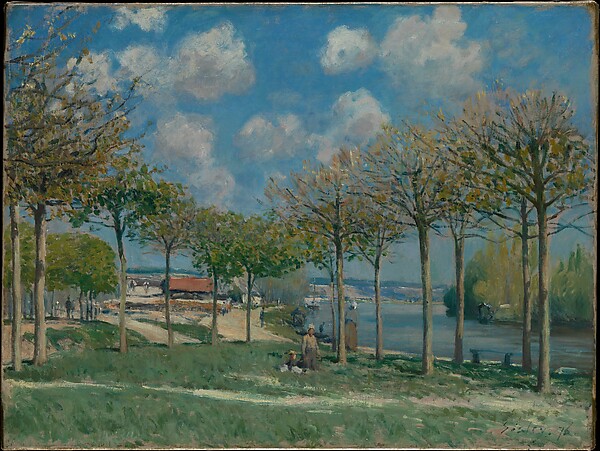 Alfred Sisley, The Seine at Bougival