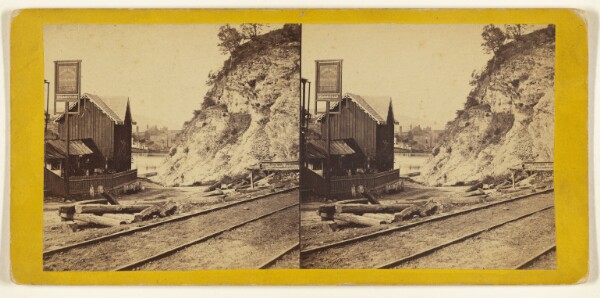 Edward and Henry T. Anthony & Co., Delaware Water Gap. View on the Weston and Lehigh Rail Road.