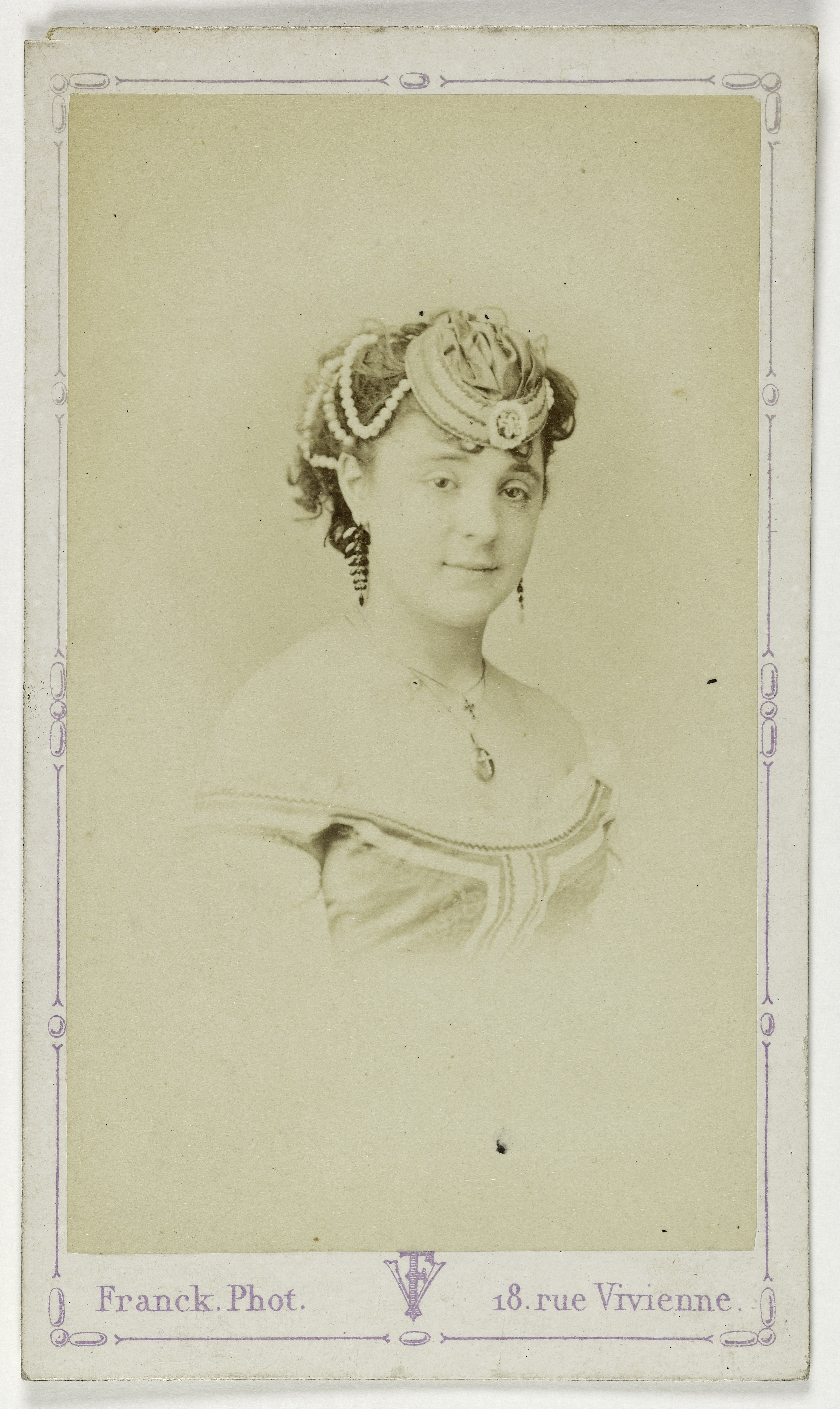 Franck, Portrait de Gérard Blanche, (actrice)