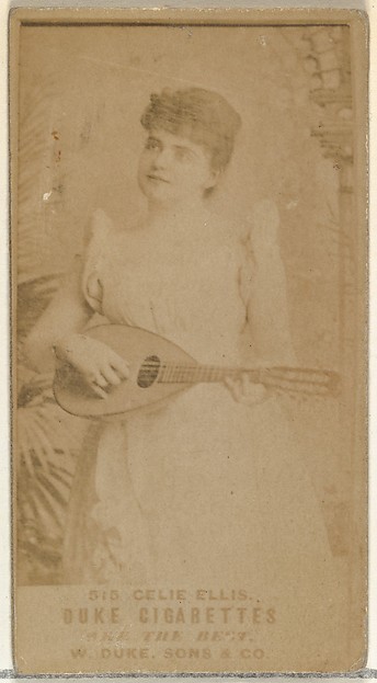 W. Duke, Sons & Co., Card Number 515, Celie Ellis, from the Actors and Actresses series (N145-7) issued by Duke Sons & Co. to promote Duke Cigarettes