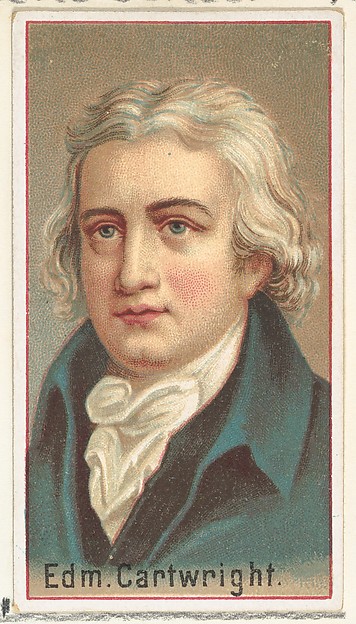 Allen & Ginter, Edmund Cartwright, printer's sample for the World's Inventors souvenir album (A25) for Allen & Ginter Cigarettes