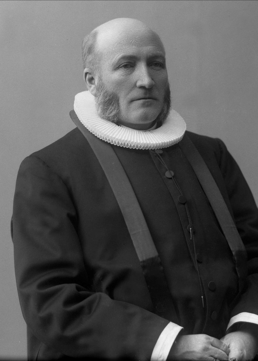 Gustav Borgen, Portrett, mann i prestedrakt. Pastor Sommerfeldt.
