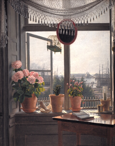 Martinus Rørbye, Udsigt fra kunstnerens vindue
