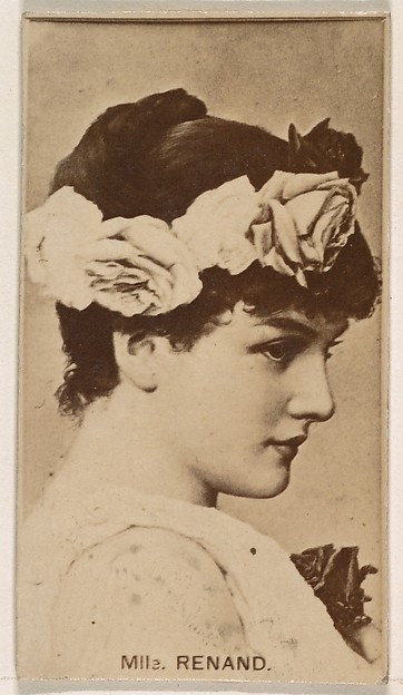 Kinney Brothers Tobacco Company, Mlle. Renand, from the Actresses series (N245) issued by Kinney Brothers to promote Sweet Caporal Cigarettes
