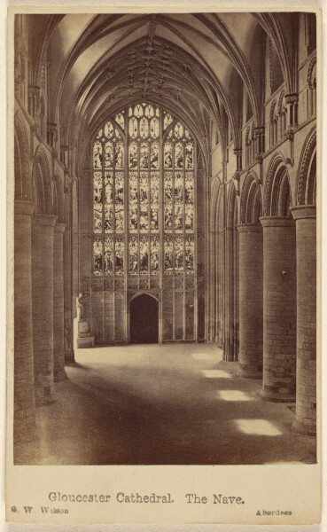 George Washington Wilson, Gloucester Cathedral. The Nave.
