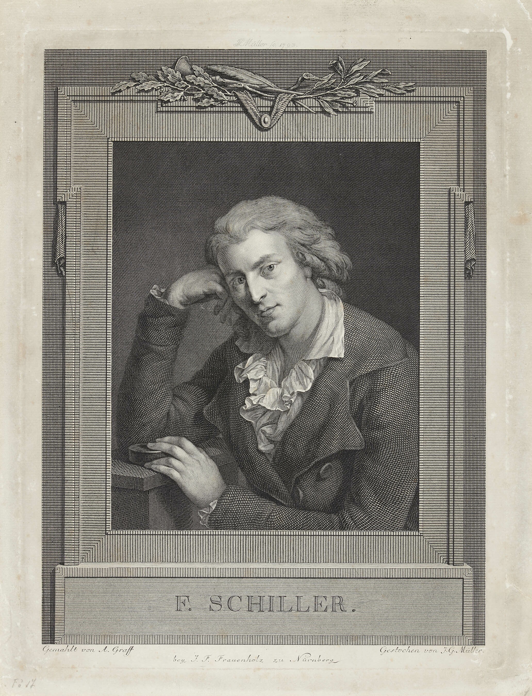 Johann Gotthard von Müller, Bildnis Friedrich Schiller