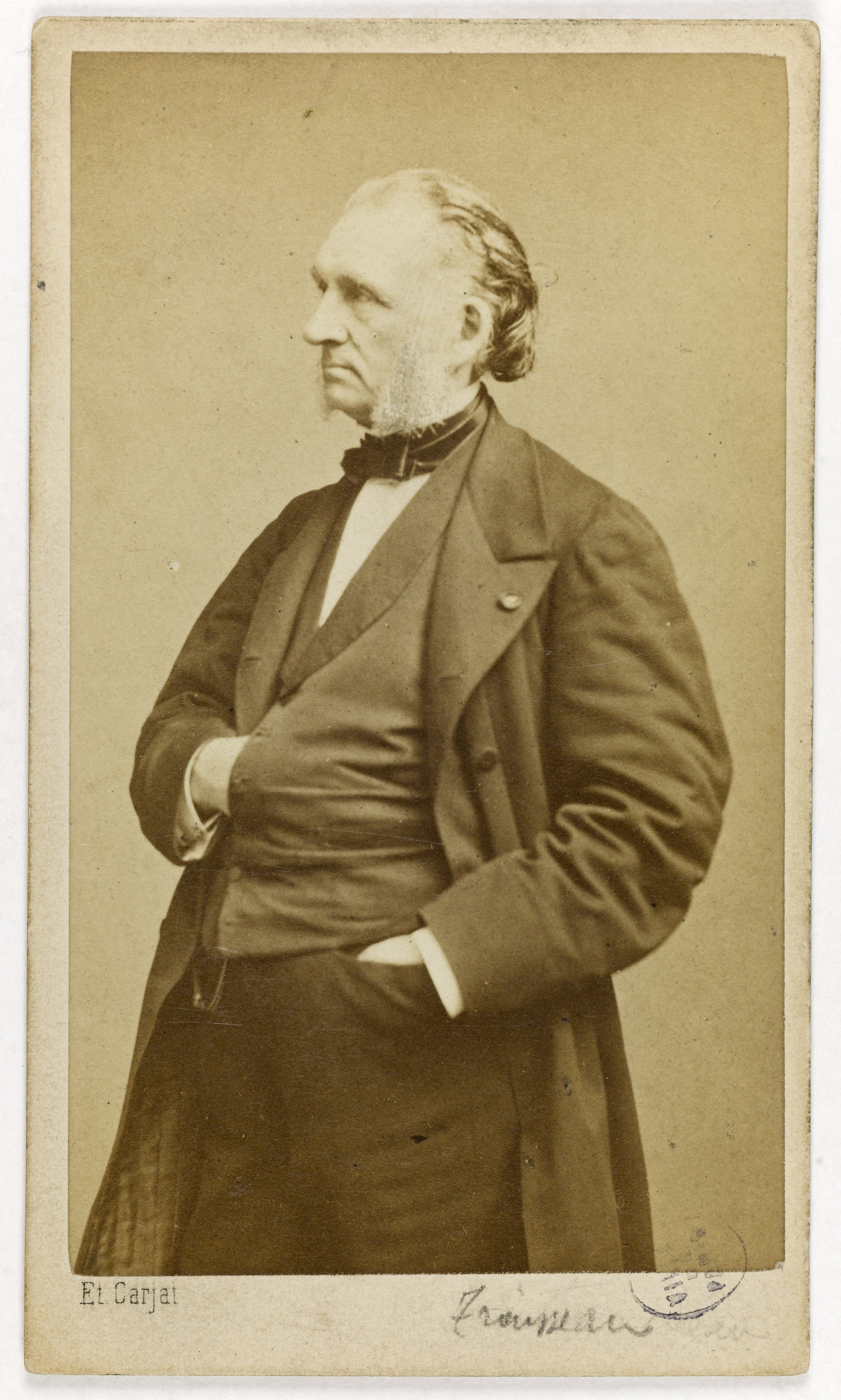Carjat & Cie, Portrait d'Armand Trousseau (1801-1867), médecin, professeur de clinique médicale à l'Hôtel-Dieu, membre de l'Académie de médecine
