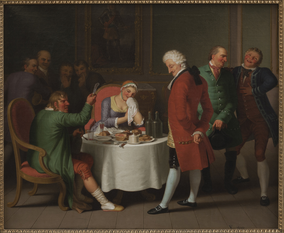 C.W. Eckersberg, Motiv fra Ludvig Holbergs "Jeppe på Bjerget", III akt, 3. scene