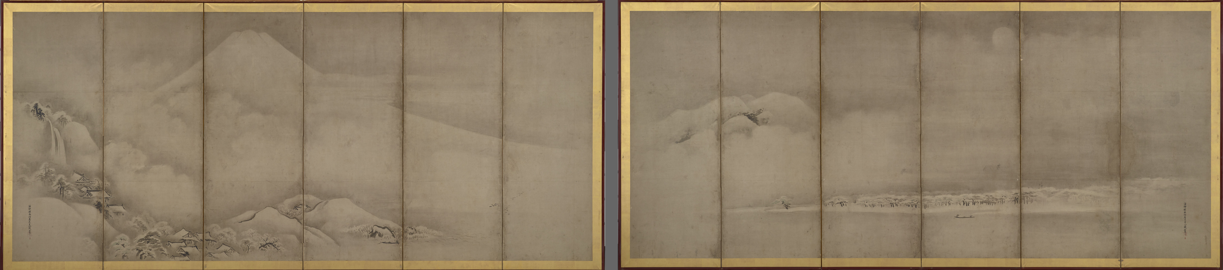 Kano Tan'yu, Landscape with Mount Fuji and Matsubara Pine Forest