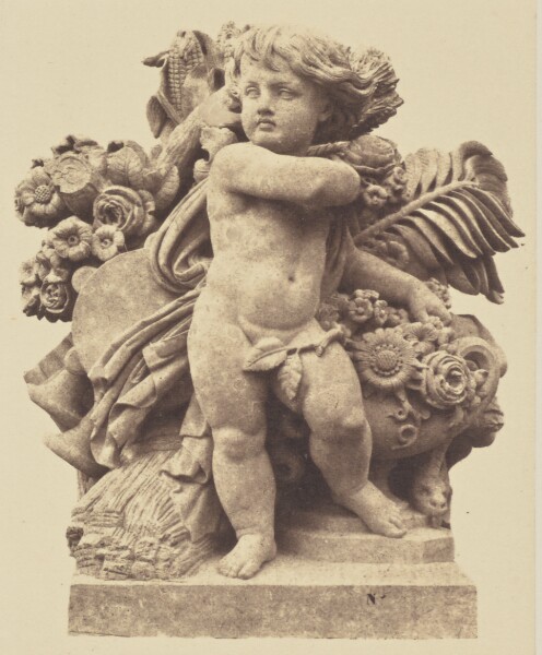 Édouard Baldus, ["L'Eté", Sculpture by Wladyslaw Tomasz Kazimierz Oleszczynski, Decoration of the Louvre, Paris]