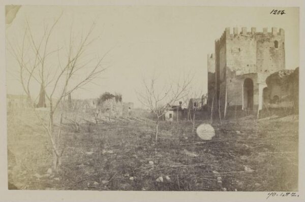 Parker, John Henry, Gates of Rome - Porta Appia, view of the west side within the Walls, shewing the difference of level when compared with the view outside the Walls