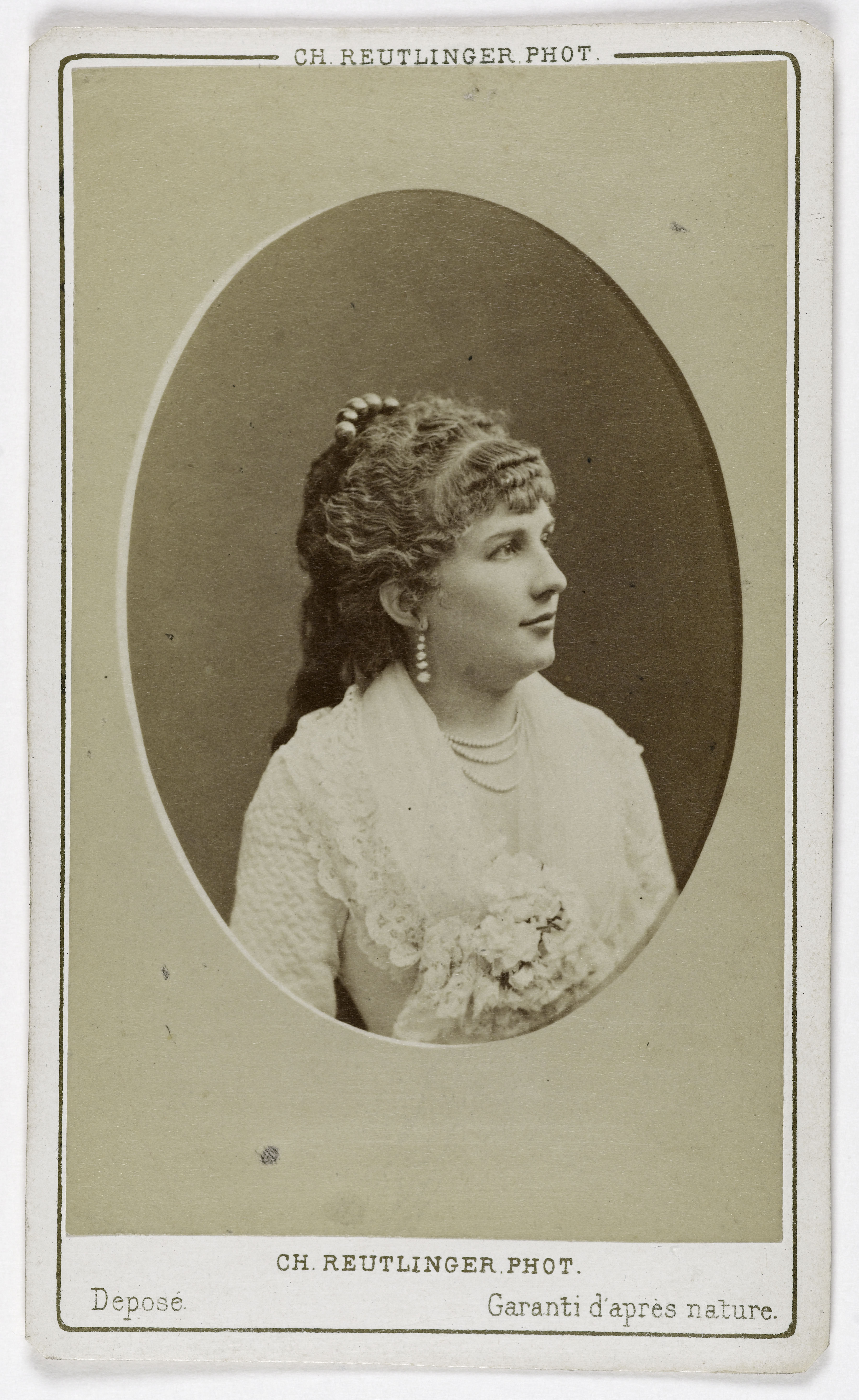 Charles Reutlinger, Portrait d'Isabelle Drouard, (actrice au théâtre des Variétés)
