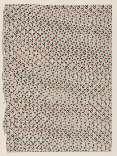 Anonymous, Sheet with overall dot and line pattern