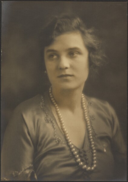 Louis Fleckenstein, [Portrait of a Woman with Large Pearls]