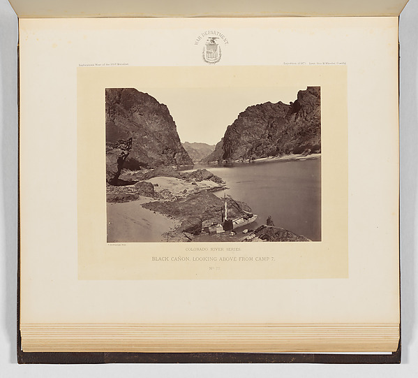 Timothy H. O'Sullivan, Black Cañon, Looking Above From Camp 7