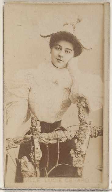 Allen & Ginter, Mlle. Lucie Gerard, from the Actors and Actresses series (N45, Type 8) for Virginia Brights Cigarettes