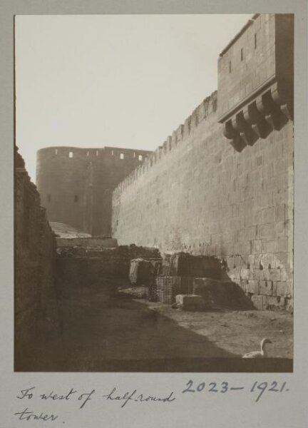 K.A.C. Creswell, West of half-round tower, North Wall, Cairo
