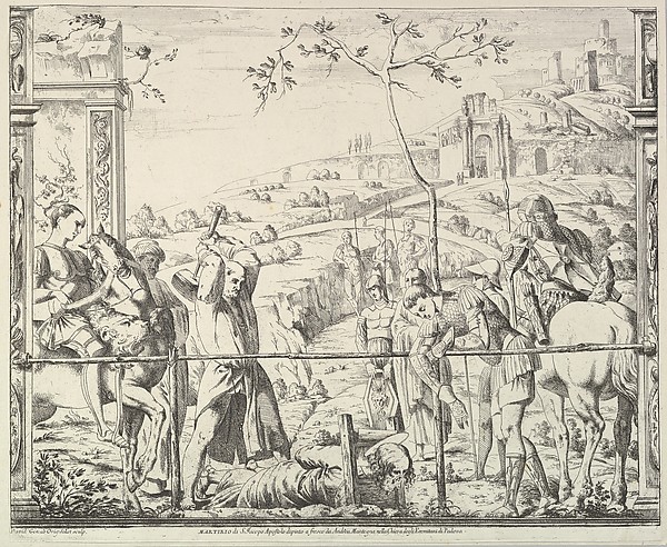 Giovanni David, The Martyrdom of Saint James, from "The Story of Saints James and Christopher in the Eremitani Chapel"