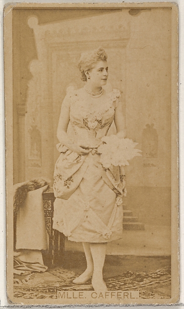 Allen & Ginter, Mlle. Cafferl, from the Actors and Actresses series (N45, Type 8) for Virginia Brights Cigarettes