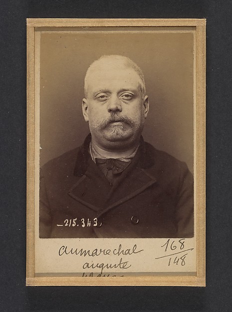 Alphonse Bertillon, Aumaréchal. Auguste. 44 ans, né à Chateaumeillant (Cher). Ébéniste. Association de malfaiteurs. 8/3/94.