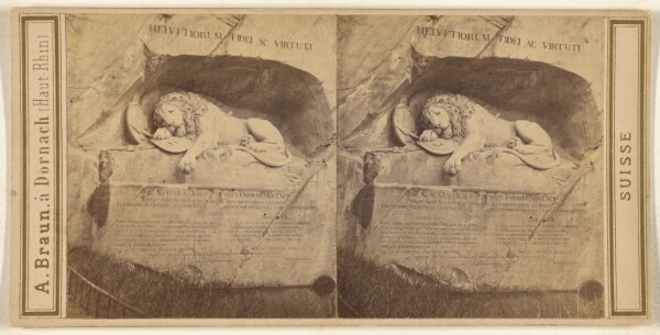 Adolphe Braun, Monument du Lion a Lucerne